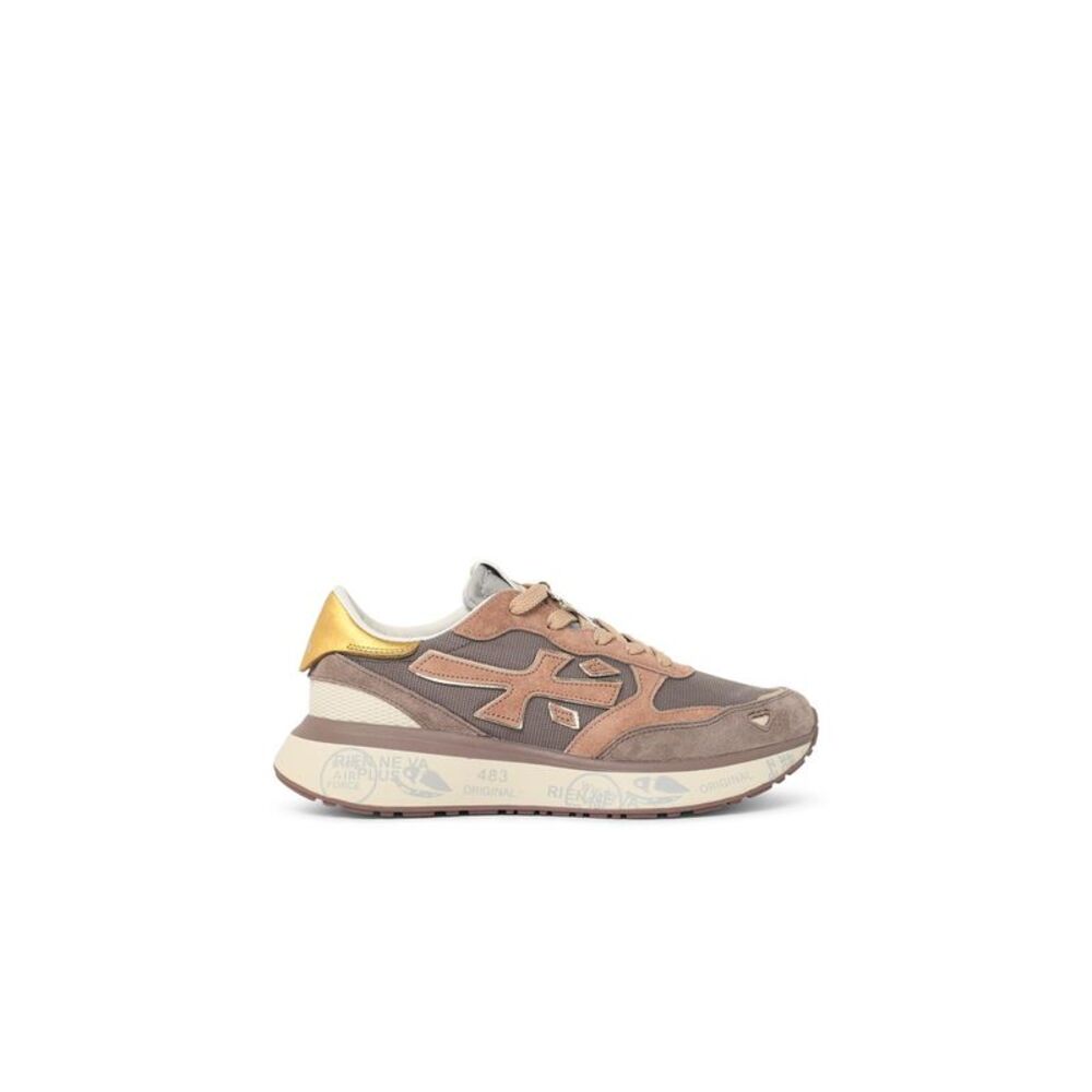 Premiata 'Lauryn' Pink Mesh Blend Sneakers Women
